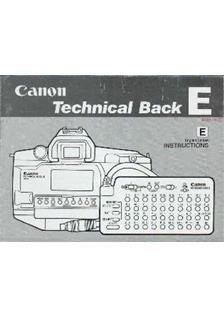 Canon EOS manual. Camera Instructions.